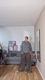 PANTALON SEMICURVI CUADROS VENECIA