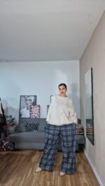 PANTALON SEMICURVI CUADROS VENECIA - Imagen 12