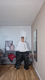 PANTALON CURVI ANCHO POLIPIEL - Imagen 3