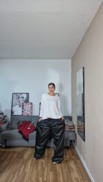 PANTALON CURVI ANCHO POLIPIEL