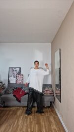 PANTALON CURVI ANCHO POLIPIEL - Imagen 4