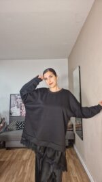 SUDADERA CURVI BAJO ENCAJE