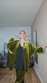 QUIMONO CURVI TERCIOPELO LISO - Imagen 8