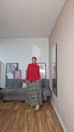 FALDA SEMICURVI CUADROS - Imagen 6