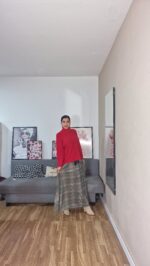 FALDA SEMICURVI CUADROS - Imagen 7