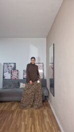 PANTALON CURVI ANCHO LEOPARDO - Imagen 3