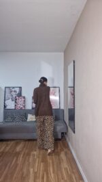 PANTALON CURVI ANCHO LEOPARDO - Imagen 4