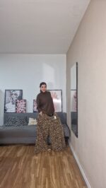 PANTALON CURVI ANCHO LEOPARDO - Imagen 5