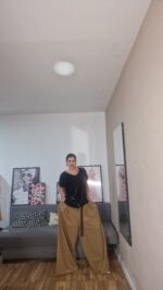 PANTALON CURVI ANCHO LISO - Imagen 11