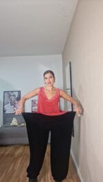 PANTALON CURVI TERCIOPELO BOMBACHO - Imagen 3