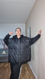 CHAQUETA ACOLCHADA CURVI NEGRA