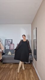 VESTIDO CURVI ENCAJE MANGA