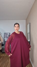 VESTIDO CURVI ENCAJE MANGA - Imagen 4