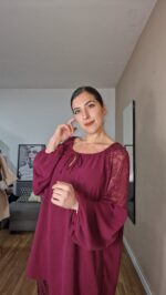 BLUSA CURVI MANGA ENCAJE - Imagen 2