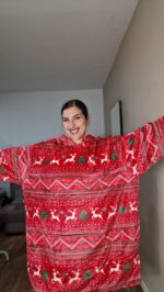 PONCHO TERCIOPELO NAVIDEÑO - Imagen 7