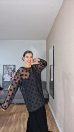 CAMISA CURVI TULL ESTAMPADA - Imagen 3