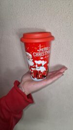VASO LARGO NAVIDEÑO CON TAPA - Imagen 4