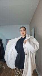 ABRIGO CURVI PAÑO CUELLO PELO - Imagen 12