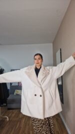 ABRIGO CURVI PAÑO CUELLO PELO - Imagen 10