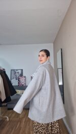 ABRIGO CURVI PAÑO CUELLO PELO - Imagen 9