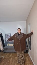 ABRIGO CURVI PAÑO CUELLO PELO - Imagen 6