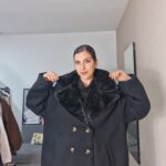 ABRIGO CURVI PAÑO CUELLO PELO