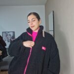 BOMBER CURVI BORREGO FLUOR