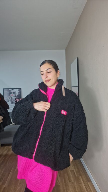 BOMBER CURVI BORREGO FLUOR