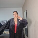 QUIMONO CURVI TERCIOPELO PURPURINA