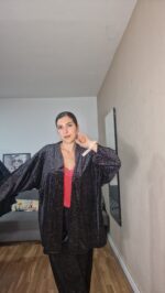 QUIMONO CURVI TERCIOPELO PURPURINA