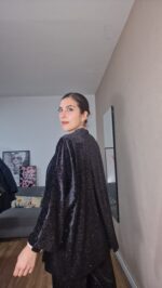 QUIMONO CURVI TERCIOPELO PURPURINA - Imagen 2