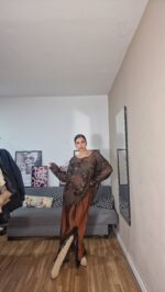 CAMISETA CURVI TULL FLORES - Imagen 4