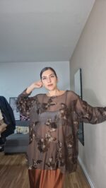 CAMISETA CURVI TULL FLORES - Imagen 3