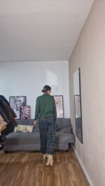 PANTALON SEMICURVI/PEQUEÑO CUADROS BOMBACHO - Imagen 3