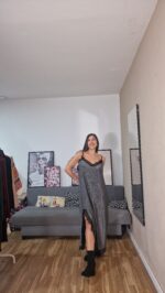 VESTIDO CURVI LENCERO BRILLO - Imagen 2