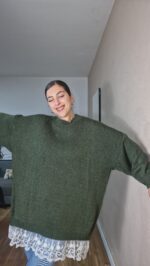 JERSEY CURVI BAJO ENCAJE - Imagen 3