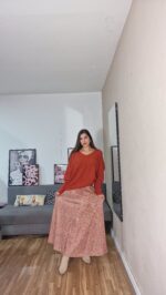 FALDA SEMICURVI ESPIGAS - Imagen 2