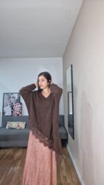 JERSEY CURVI ASIMETRICO ENCAJE - Imagen 4