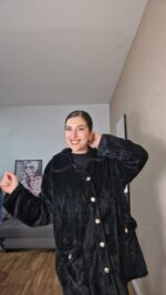 CHAQUETA CURVI PELO NEGRO - Imagen 5