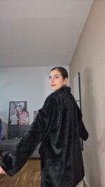 CHAQUETA CURVI PELO NEGRO - Imagen 4