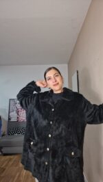 CHAQUETA CURVI PELO NEGRO - Imagen 3