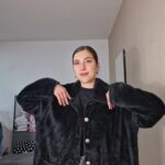 CHAQUETA CURVI PELO NEGRO