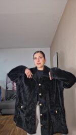 CHAQUETA CURVI PELO NEGRO