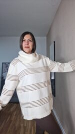 JERSEY SEMICURVI CUELLO RAYAS - Imagen 3