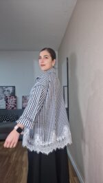 CAMISA CURVI VICHY ENCAJE - Imagen 7