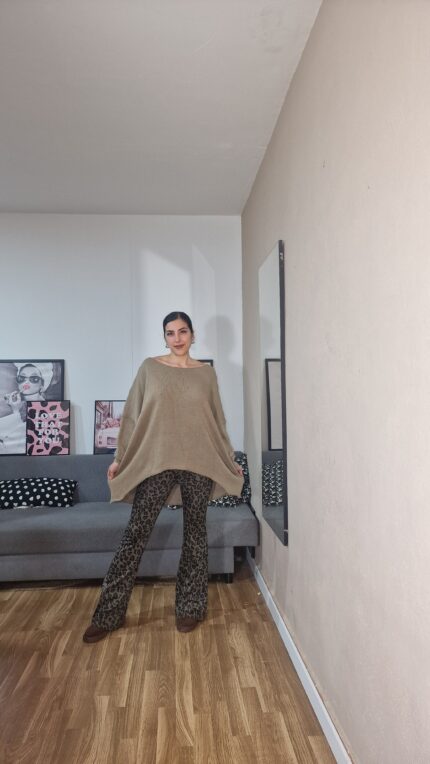 LEGGINS SEMICURVI CAMPANA LEOPARDO