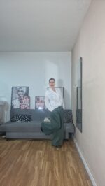 PANTALON SEMICURVI ANCHO LISO - Imagen 8