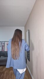 BLAZER CURVI EFECTO DENIM - Imagen 5