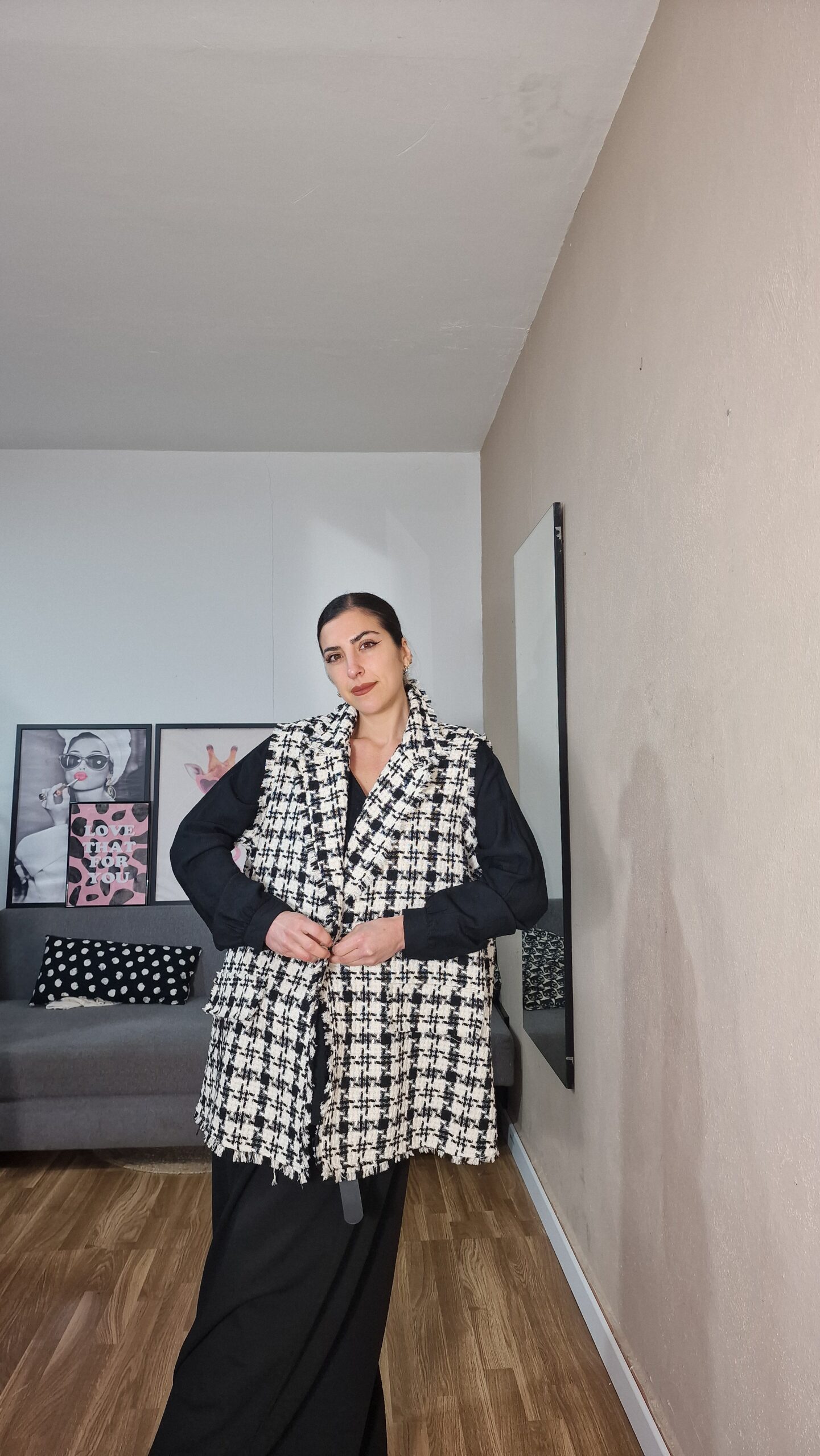 20260124_131740 CHALECO CURVI VICHY - Imagen 1