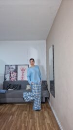 PANTALON SEMICURVI CUADROS - Imagen 9